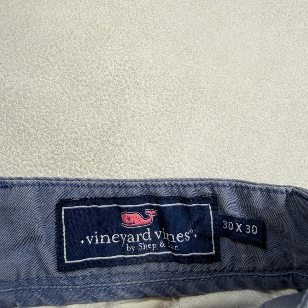 Vineyard Vines‎ Mens 30x30 Navy Blue Neon Embroidered Fish Skeleton Chino Pants